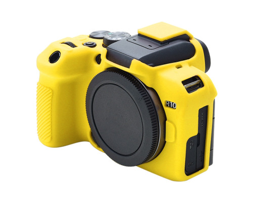 Защитный силиконовый чехол для фотоаппаратов Canon EOS R10 - желтый