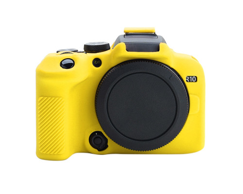 Защитный силиконовый чехол для фотоаппаратов Canon EOS R10 - желтый