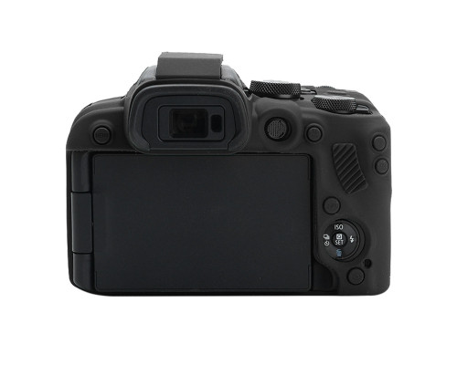 Защитный силиконовый чехол для фотоаппаратов Canon EOS R10 - черный