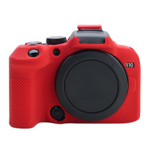 Захисний силіконовий чохол для фотоапаратів Canon EOS R10 — червоний