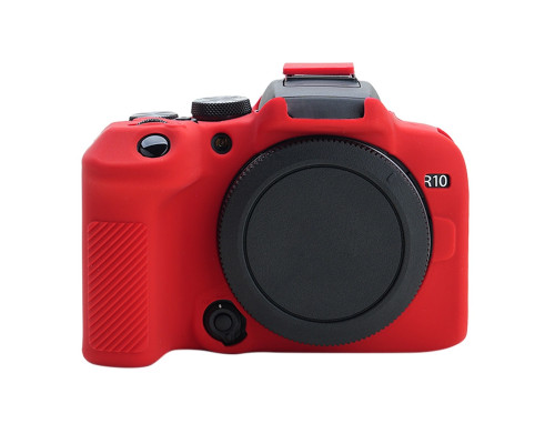 Защитный силиконовый чехол для фотоаппаратов Canon EOS R10 - красный