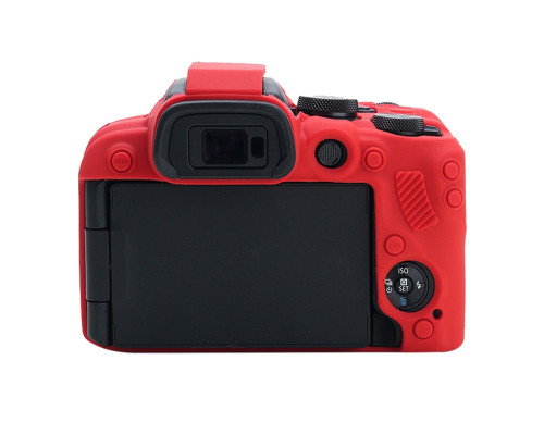 Защитный силиконовый чехол для фотоаппаратов Canon EOS R10 - красный