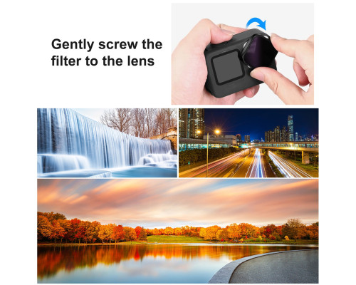 Светофильтр JSR June Star CPL (поляризационный) для объектива Gopro HERO 13,12, 11, 11 Mini, 10, 9