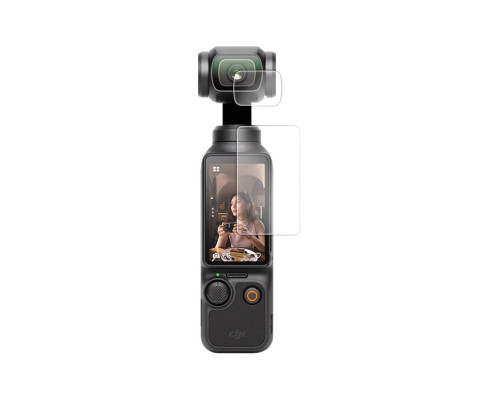 Защитное стекло для DJI OSMO POCKET 3 (на дисплей и объектив)