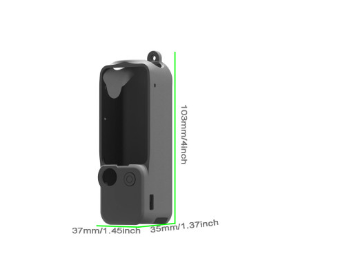 Силиконовый чехол для камеры, крышка-колпачок и крышка для DJI Osmo Pocket 3 - красный