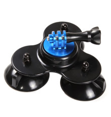 Кріплення потрійна присоска Triple Suction Cup для екшн камер Xiaomi YI, SJCam, GoPRO (код № XTGP179)
