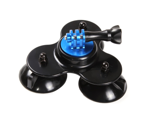 Кріплення потрійна присоска Triple Suction Cup для екшн камер Xiaomi YI, SJCam, GoPRO (код № XTGP179)