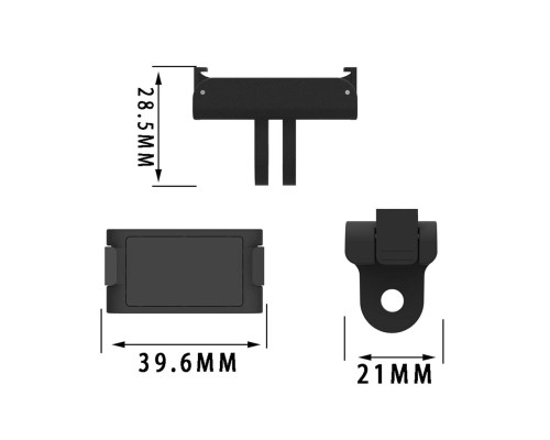 Магнитный адаптер с двумя захватами для DJI Action 2, 3