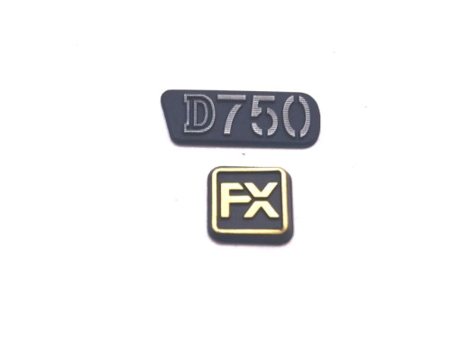 Наклейка логотипа Logo "D750" и "FX" для Nikon D750