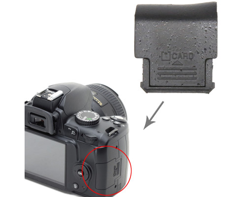 Крышка слота для карт памяти (картридера) для Nikon D3000