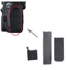 Заглушка гумка USB, роз'єм ДК і Video OUT, MIC для фотоапарата Canon 5D Mark IV — комплект 3 шт.