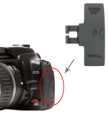Заглушка гумка USB, роз'єм ДК і Video OUT для фотоапарата Canon 400D, 350D