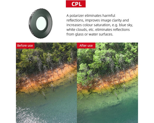 Профессиональный CPL  поляризационный светофильтр объектива для DJI OSMO Action 3, 4, 5