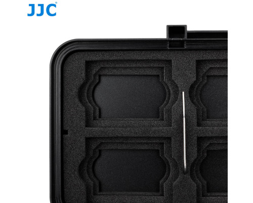 Защитный бокс JJC JBC-K3 на 3 аккумулятора камер, батареек AA и карт памяти SD / CF express Type-A и B / XQD