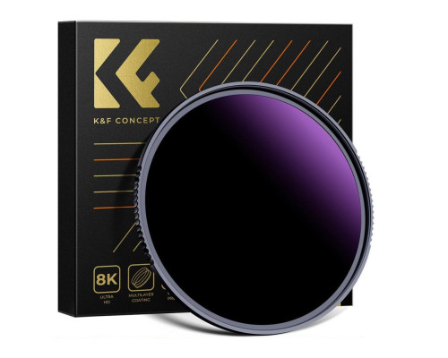 Солнечный светофильтр K&F Concept 55 mm ND1000000, Nano-X, 28-слойное Nano покрытие