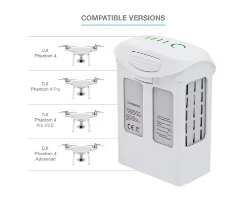 Интеллектуальный аккумулятор для DJI Phantom 4, Phantom 4 Pro, Phantom 4 Pro 2.0, Phantom 4 Advanced (5870 mА)