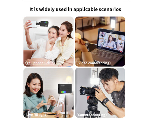 Накамерный свет M140 RGB Pocket Fill Light с возможностью крепления на смартфон и с встроенным аккумулятором