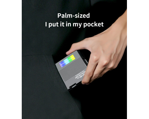 LED свет M140 RGB Pocket Fill Light с возможностью крепления на смартфон и с встроенным аккумулятором