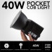 LED свет, осветитель, студийный свет M60 40W (2500-6500K) с встроенным аккумулятором на 3400 ma и держателем