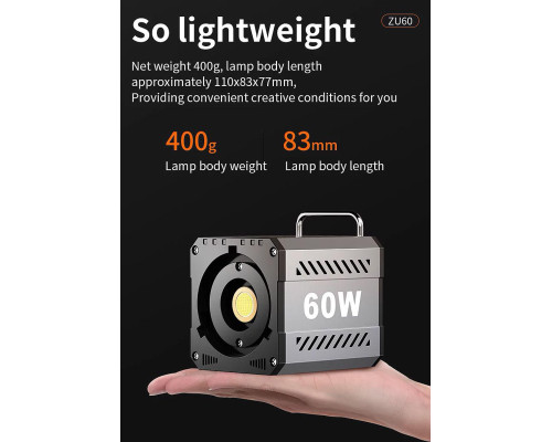 LED свет, осветитель, студийный свет ZU60 60W (2700-7500K)