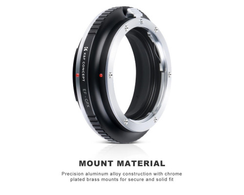 Адаптер K&F Concept EF-GFX для объективов Canon EF, EF-S на байонет FujiFilm GFX (Canon EF-Fuji GFX, EOS-GFX)