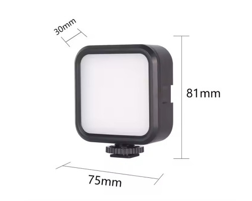 Накамерный свет (mini LED) WL62 (Bi-color 3000K - 5500K) с встроенный аккумулятором 2000 ma