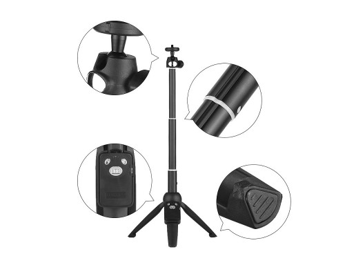 Штатив-монопод - Селфи палка для смартфона с Bluetooth пультом от Yunteng YT-9928