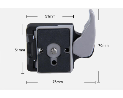 Штативный адаптер с быстросъемной площадкой AccPro QR-02 (Tripod Quick Release Plate)