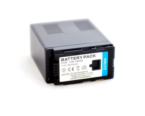 Акумулятор VW-VBG6 (CGA-E/625, VW-VBG130, VW-VBG260, DMW-BLA13E) для камер Panasonic - аналог на 6600 ма