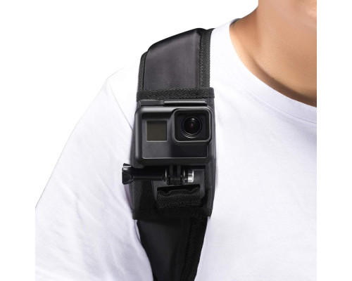Крепление на лямку рюкзака поворотное 360° для экшн камер Xiaomi, SJCam, GoPRO, DJI