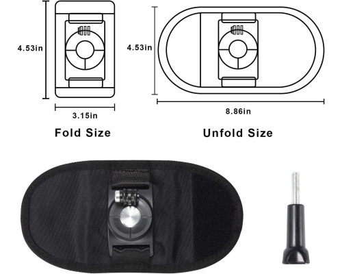 Крепление на лямку рюкзака поворотное 360° для экшн камер Xiaomi, SJCam, GoPRO, DJI