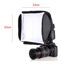 Софтбокс, розсіювач, дифузор (Softbox) для спалахів 23 х 23см