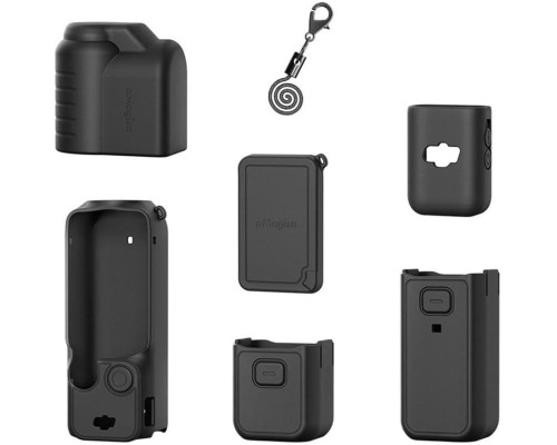 Силиконовый защитный комплект от Amagisn - чехол для DJI Osmo Pocket 3 - черный