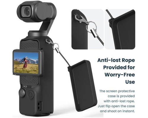 Силиконовый защитный комплект от Amagisn - чехол для DJI Osmo Pocket 3 - синий