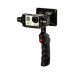 Електронний стабілізатор (стедікам) WenPod GP1 з дисплеєм 3.5 дюйми для екшн камер GoPro 3, 3+ 4 Black Silver