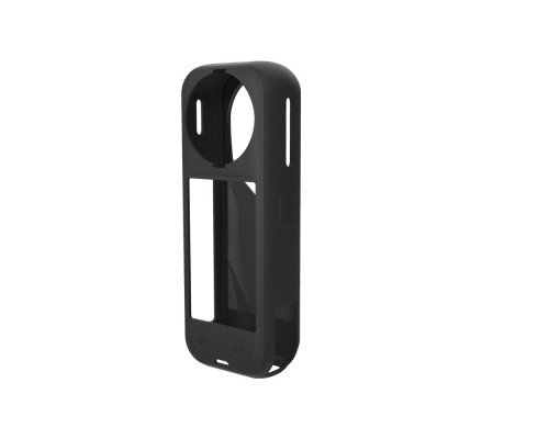 Силиконовый чехол для камеры Insta360 X5 и крышка-колпачок для объектива - черный