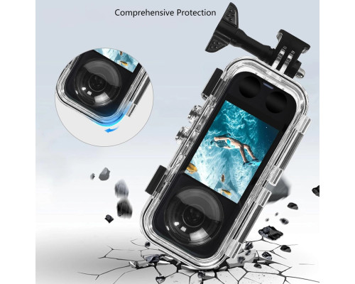 Аквабокс (водонепроницаемый кейс) для экшн-камеры Insta360 X4 (до 40 м) тип II