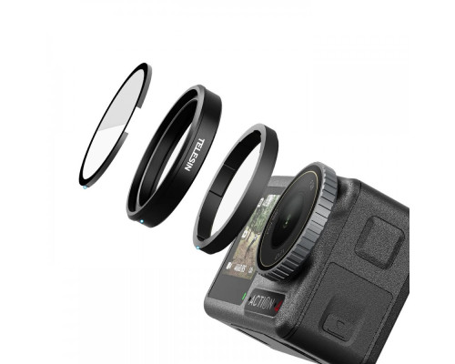 Защитный светофильтр UV объектива для DJI OSMO Action 3, 4, 5 от Telesin (код S5-FLT-04)