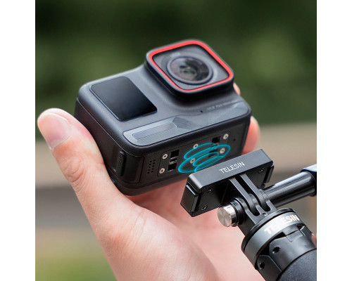 Магнитный адаптер TELESIN с двумя захватами для Insta360 Ace/Ace Pro/Ace Pro 2/ Insta360 X5 (S7-JBK-06-TIS)