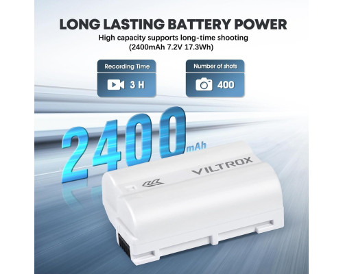 Аккумулятор Viltrox TEN-EL15C (EN-EL15, EN-EL15A, EN-EL15B, EN-EL15C) для камер Nikon - с TYPE-C разъемом