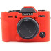 Защитный силиконовый чехол для фотоаппаратов FujiFilm X-T30 - красный