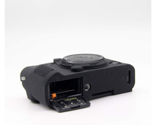 Защитный силиконовый чехол для фотоаппаратов FujiFilm X-T30 - черный