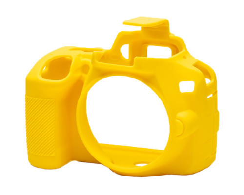 Защитный силиконовый чехол для фотоаппаратов Nikon D3500  - желтый