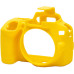 Защитный силиконовый чехол для фотоаппаратов Nikon D3500  - желтый
