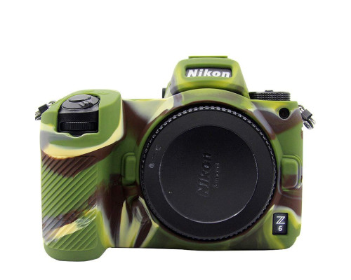 Защитный силиконовый чехол для фотоаппаратов Nikon Z6, Z6 II, Z7, Z7 II, Z5  - камуфляж