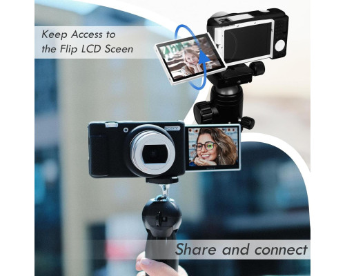 Защитный силиконовый чехол для фотоаппаратов SONY ZV-1F, ZV-1, ZV-1 II - черный