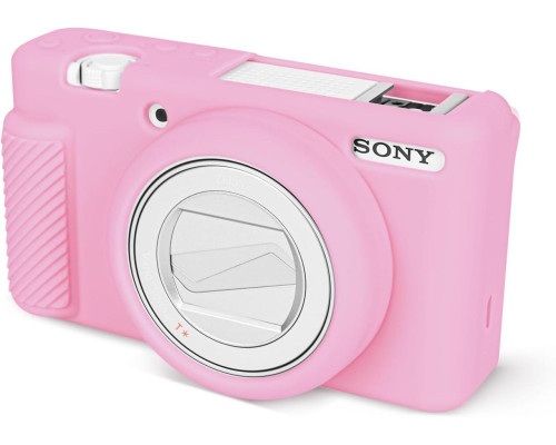 Защитный силиконовый чехол для фотоаппаратов SONY ZV-1F, ZV-1, ZV-1 II - розовый