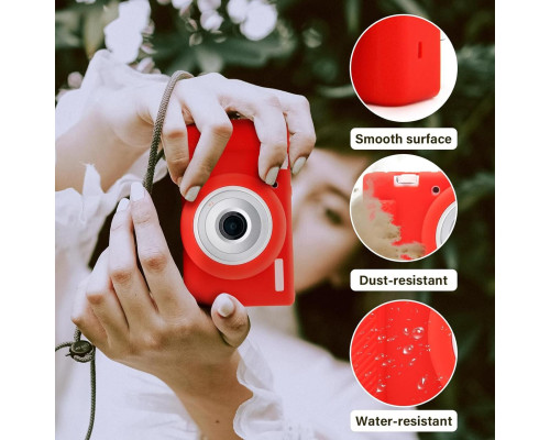 Защитный силиконовый чехол для фотоаппаратов SONY ZV-1F, ZV-1, ZV-1 II - красный