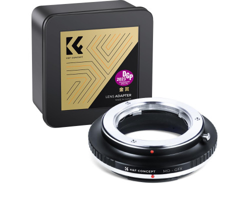Адаптер (переходник) K&F Concept MD-GFX для объективов Minolta MD на байонет Fuji GFX (KF06.353)