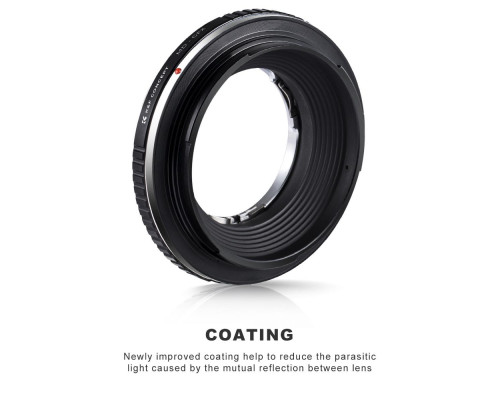 Адаптер (переходник) K&F Concept MD-GFX для объективов Minolta MD на байонет Fuji GFX (KF06.353)